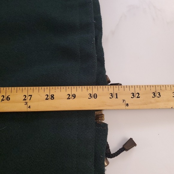 Vintage Stephane Mathews II Tan Green Wool Blend Coat Womens XL 80's Two Tone - Picture 8 of 10